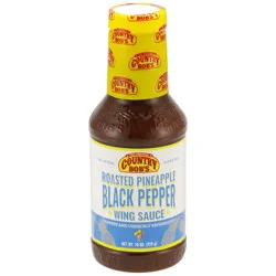 Country Bob's, Roasted Pineapple & Black Pepper Wing Sauce, 18 Ounces
