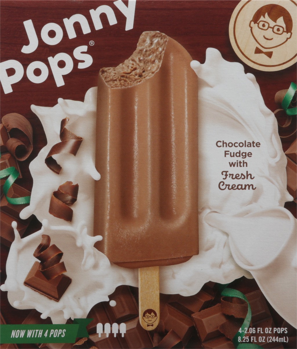 slide 7 of 9, Jonny Pops Chocolate Fudge Ice Pops 4 - 2.06 fl oz Packs, 4 ct