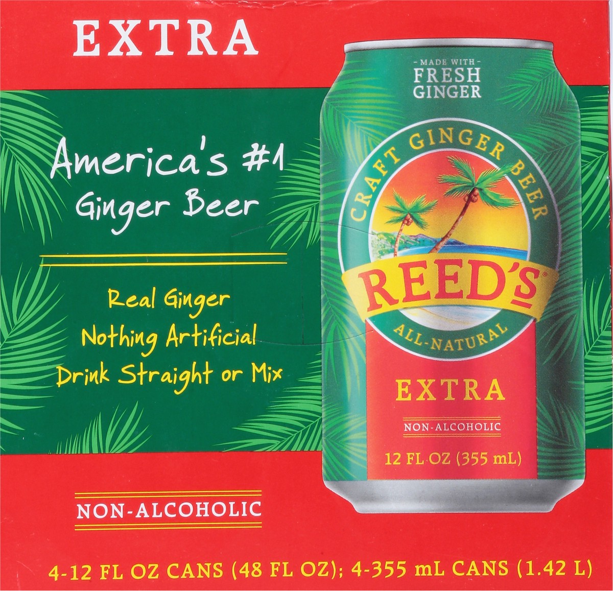 slide 8 of 15, Reed's Reeds Extra Ginger Beer - 12 fl oz, 12 fl oz