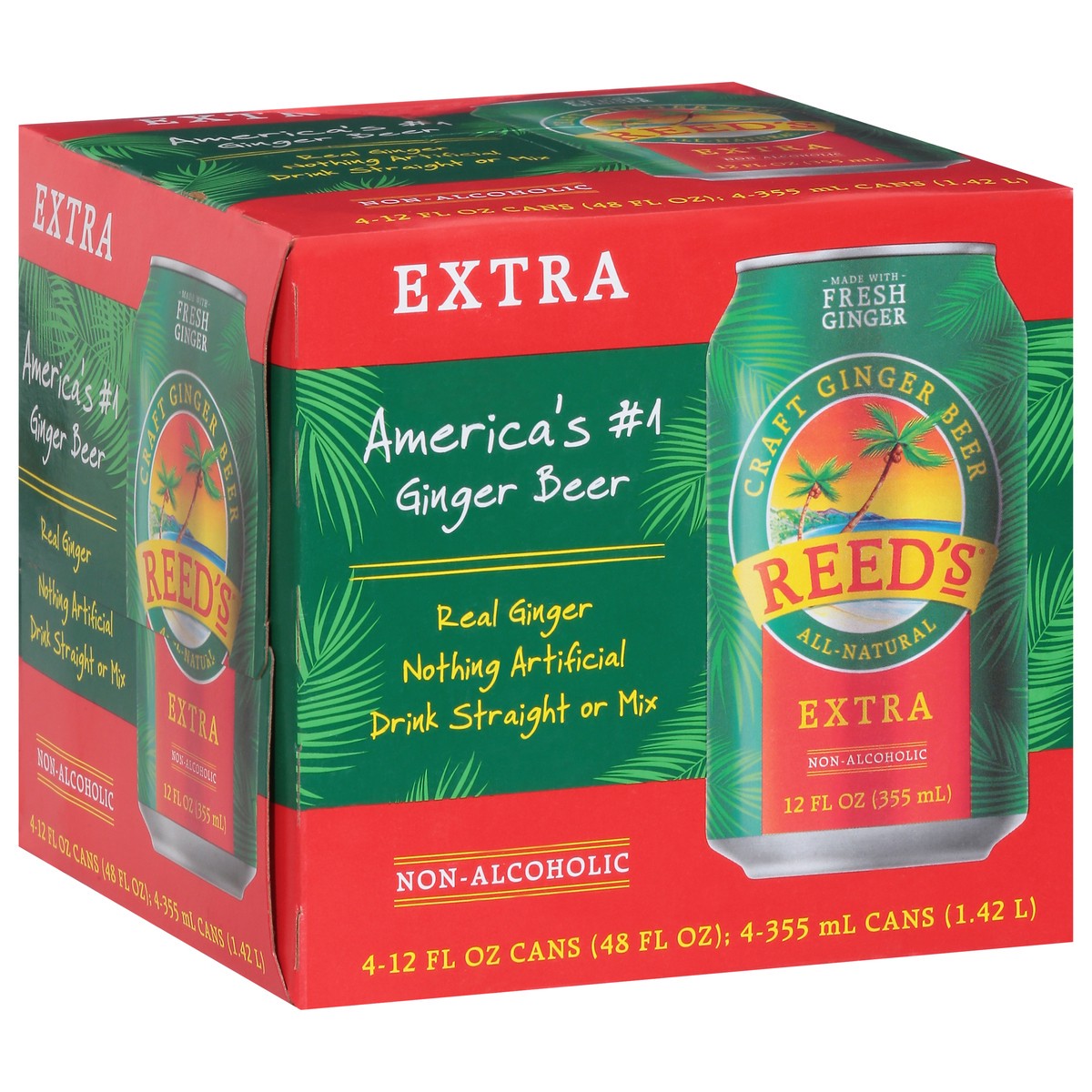 slide 7 of 15, Reed's Reeds Extra Ginger Beer - 12 fl oz, 12 fl oz