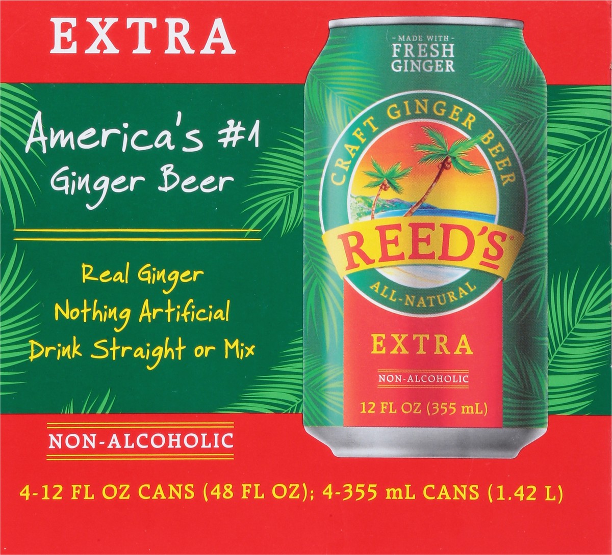 slide 4 of 15, Reed's Reeds Extra Ginger Beer - 12 fl oz, 12 fl oz