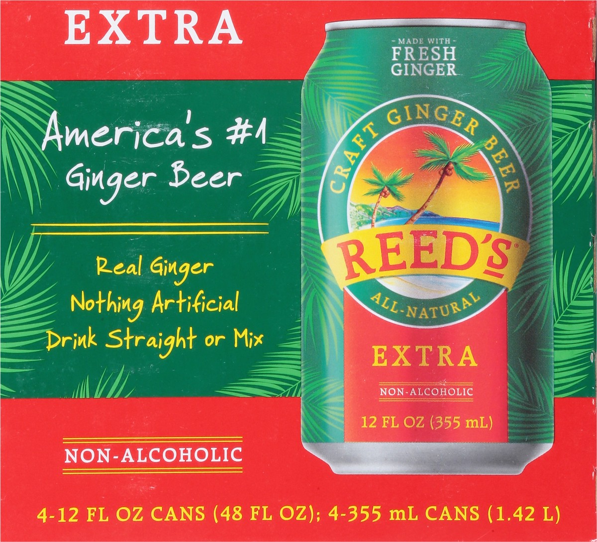 slide 3 of 15, Reed's Reeds Extra Ginger Beer - 12 fl oz, 12 fl oz