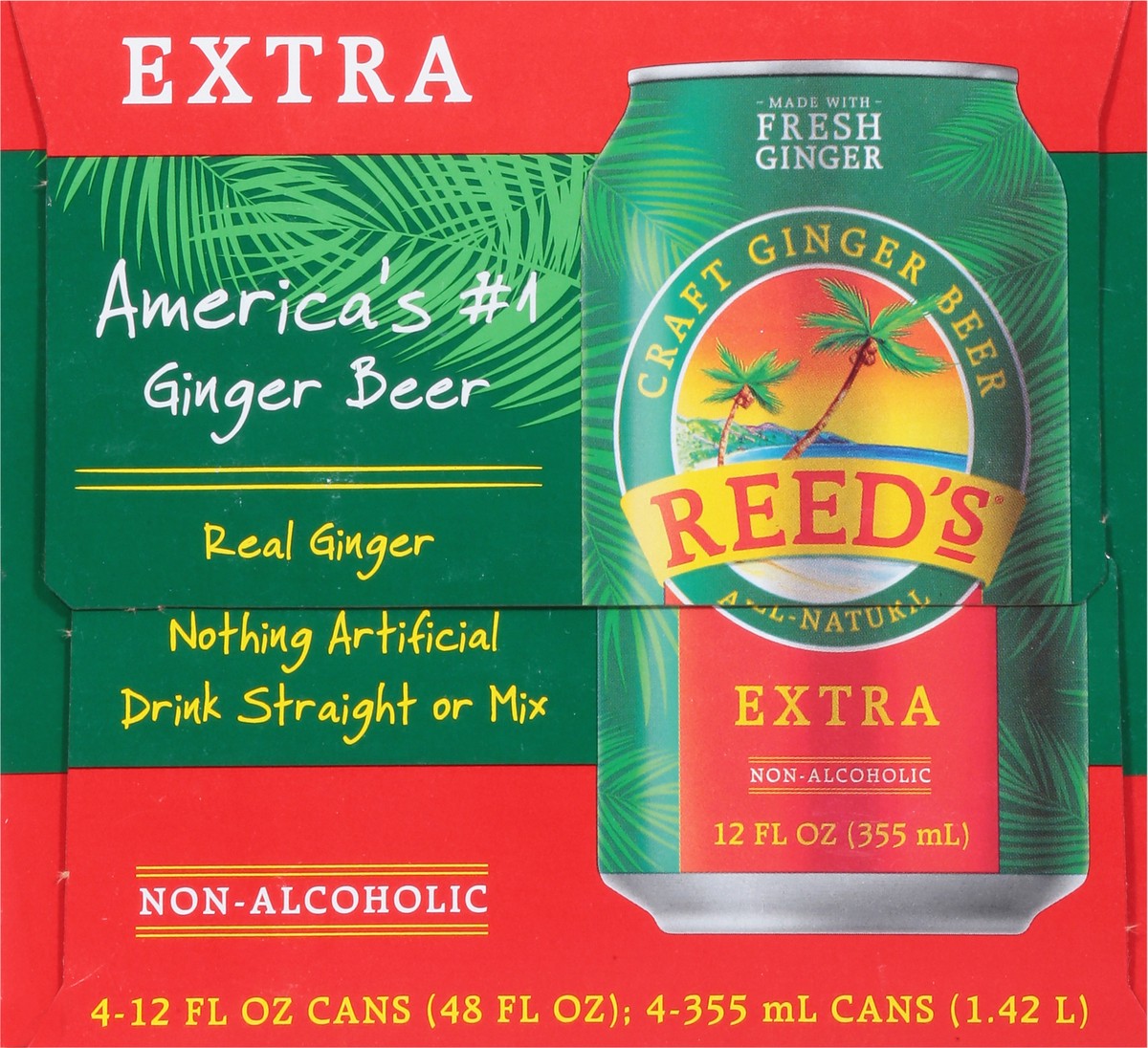 slide 6 of 15, Reed's Reeds Extra Ginger Beer - 12 fl oz, 12 fl oz