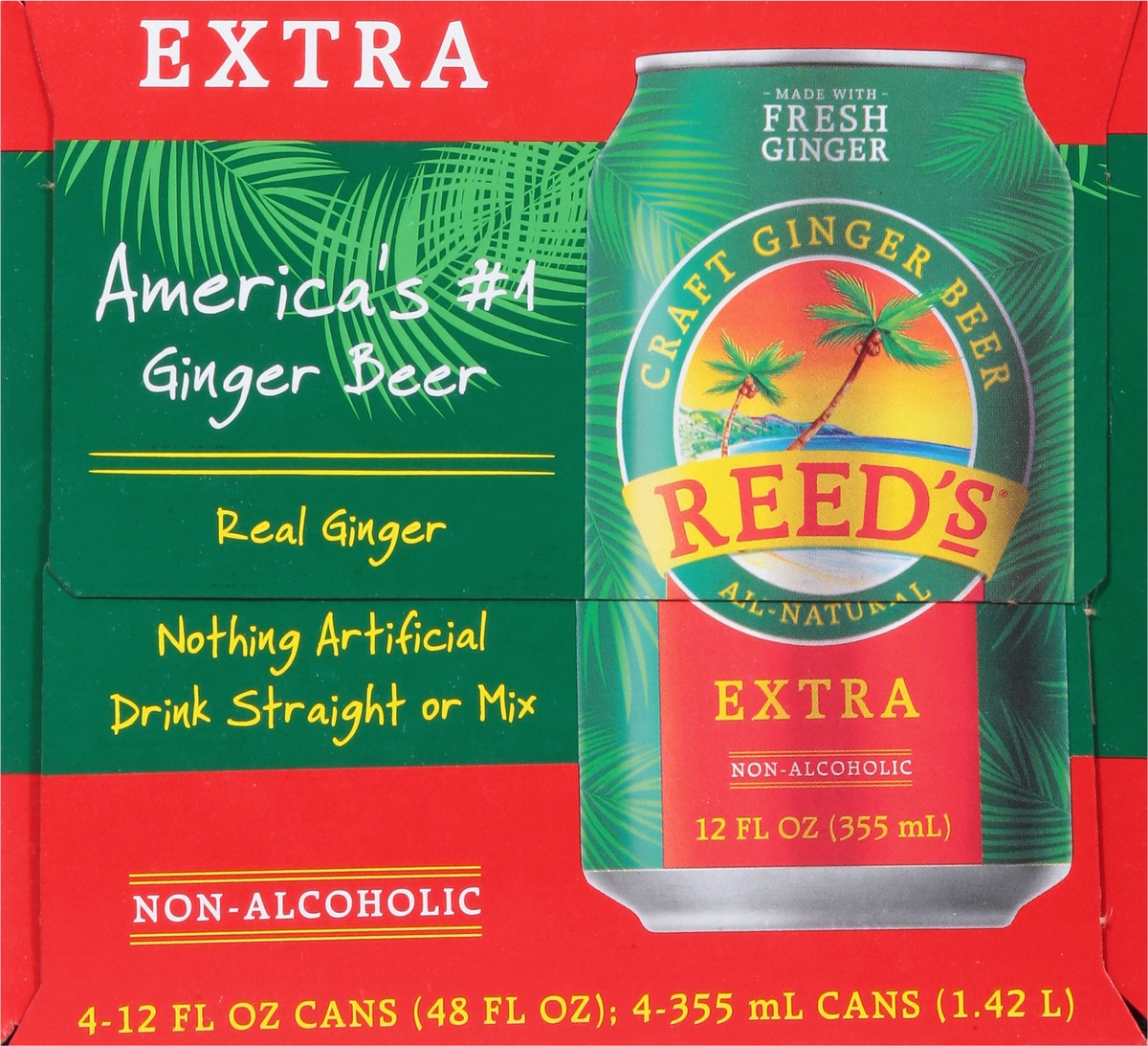 slide 5 of 15, Reed's Reeds Extra Ginger Beer - 12 fl oz, 12 fl oz