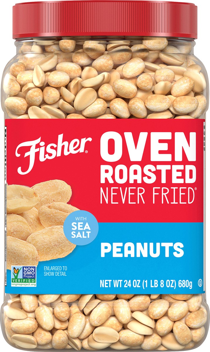 slide 14 of 16, Fisher Oven Roasted Peanuts, 24 oz