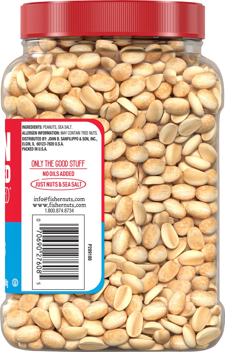 slide 3 of 16, Fisher Oven Roasted Peanuts, 24 oz