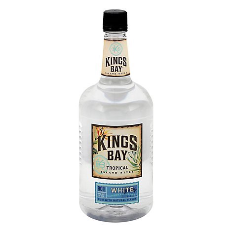 slide 1 of 1, Kings Bay Rum Silver Light 80 Proof, 1.75 liter