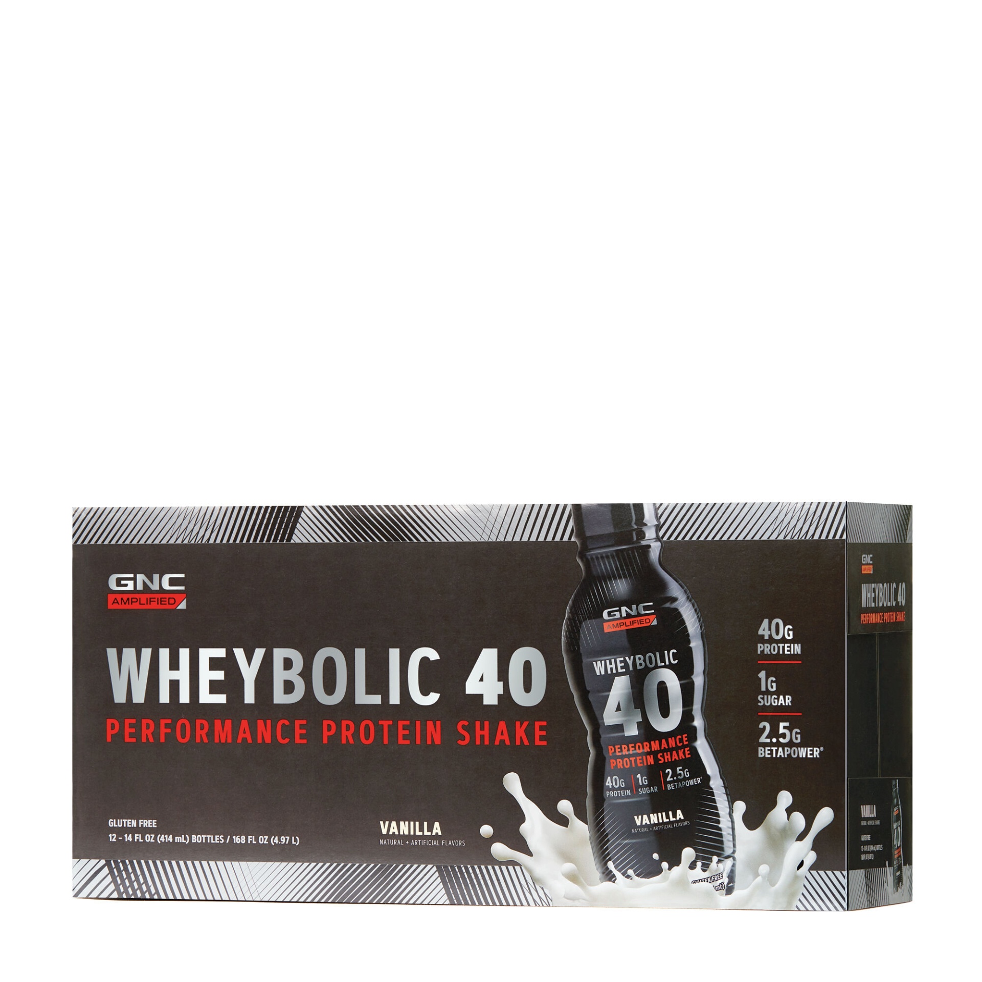 GNC Amp Wheybolic 40 - Vanilla - 12 Bottles