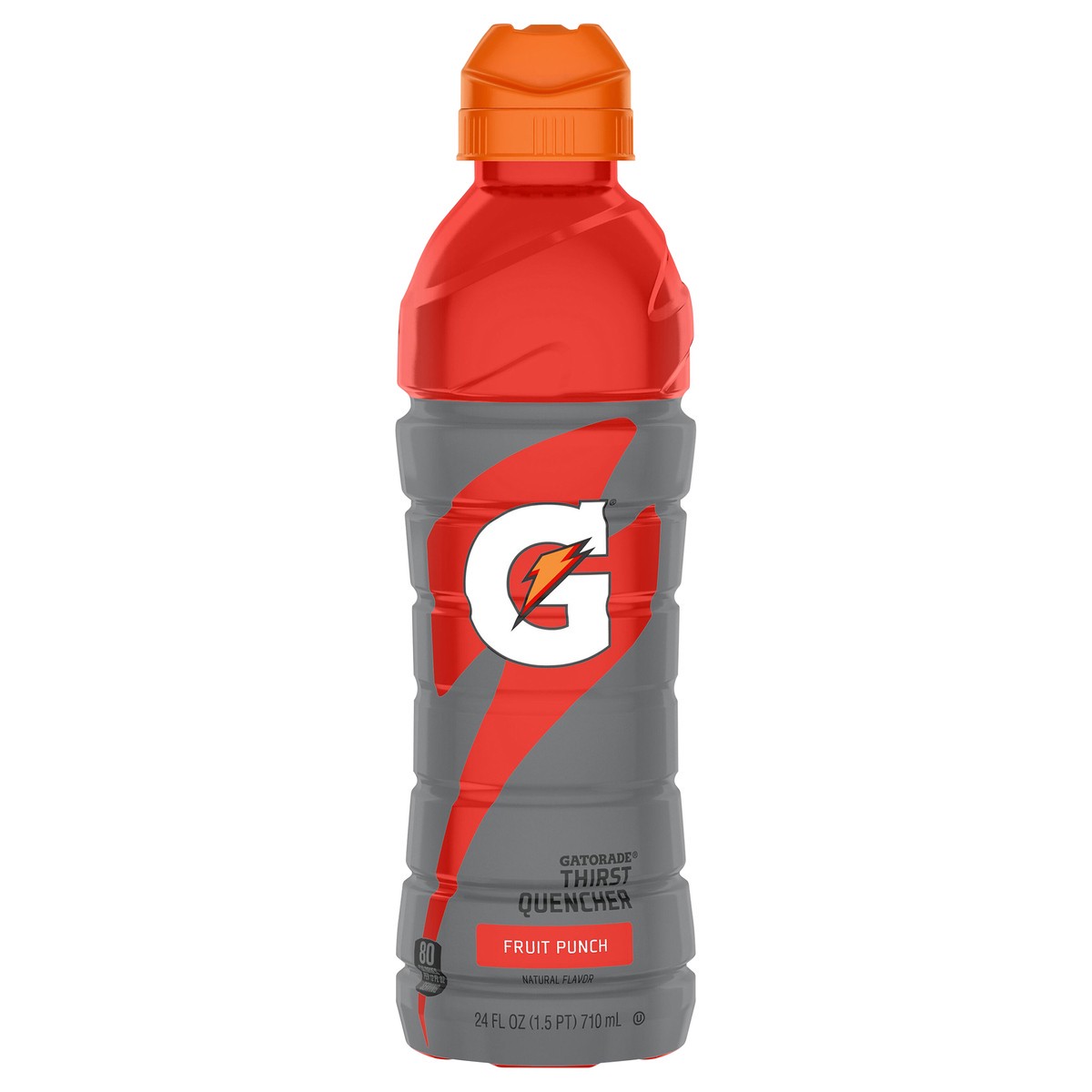 slide 2 of 2, Gatorade Thirst Quencher Fruit Punch Natural Flavor 24 Fl Oz, 24 oz