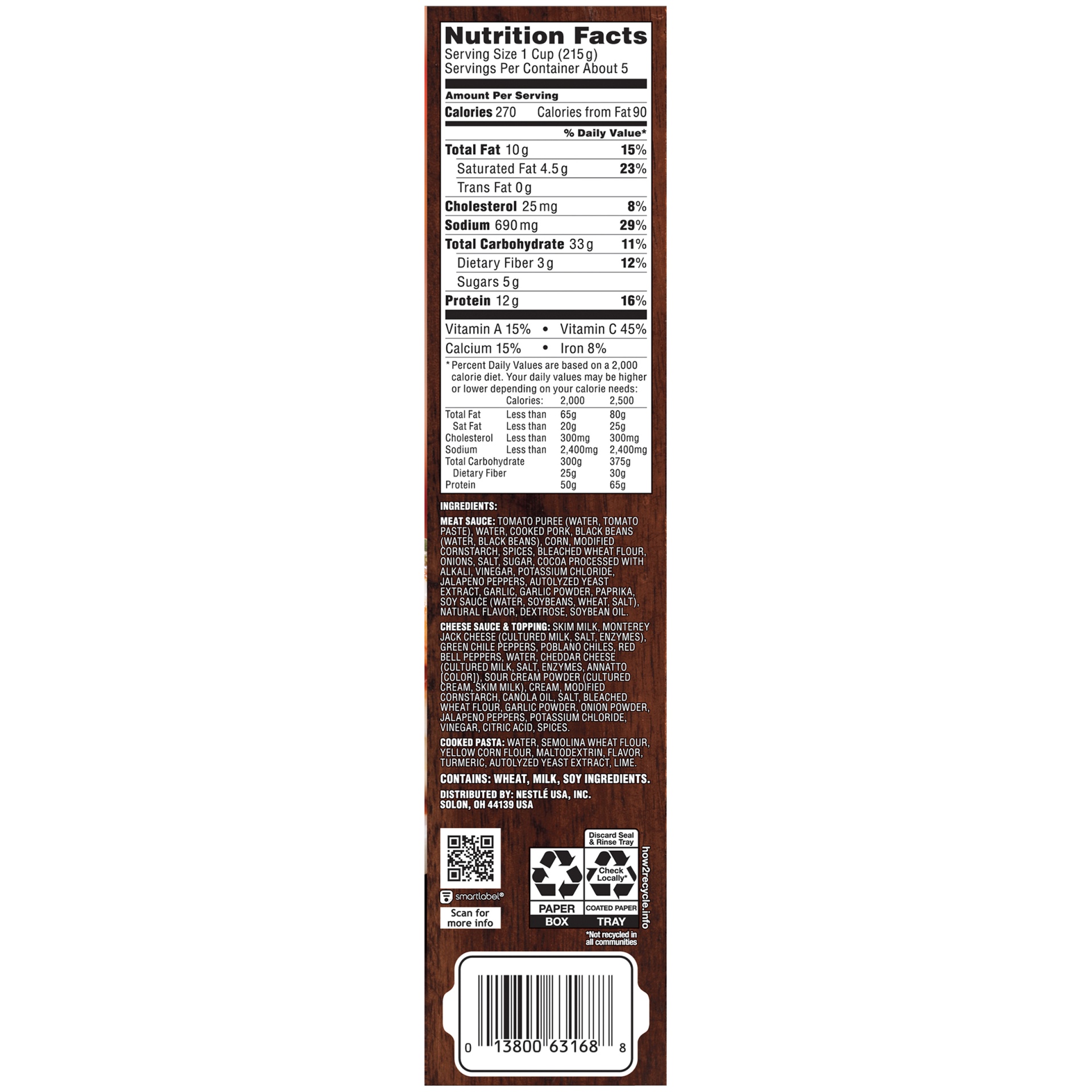 slide 8 of 10, Stouffer's Classics Family Size Mexican Style Lasagna, 38 oz