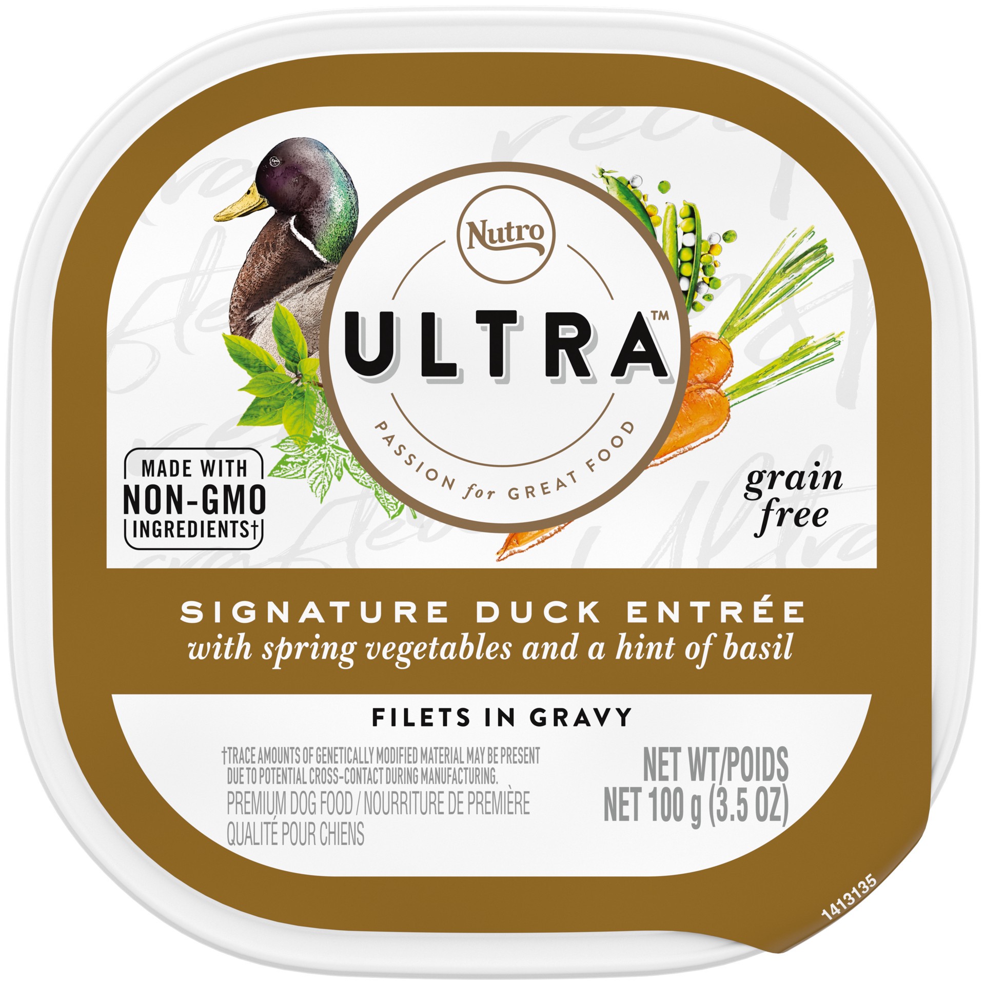 slide 1 of 4, Nutro Ultra Signature Duck Entree Filets in Gravy Premium Dog Food, 3.5 Oz