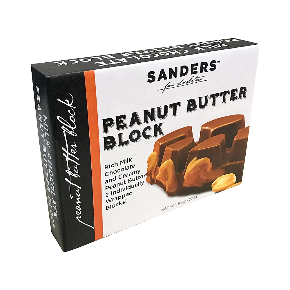 Sanders Milk Chocolate Peanut Butter Block, 8Oz Box 1 ct Shipt