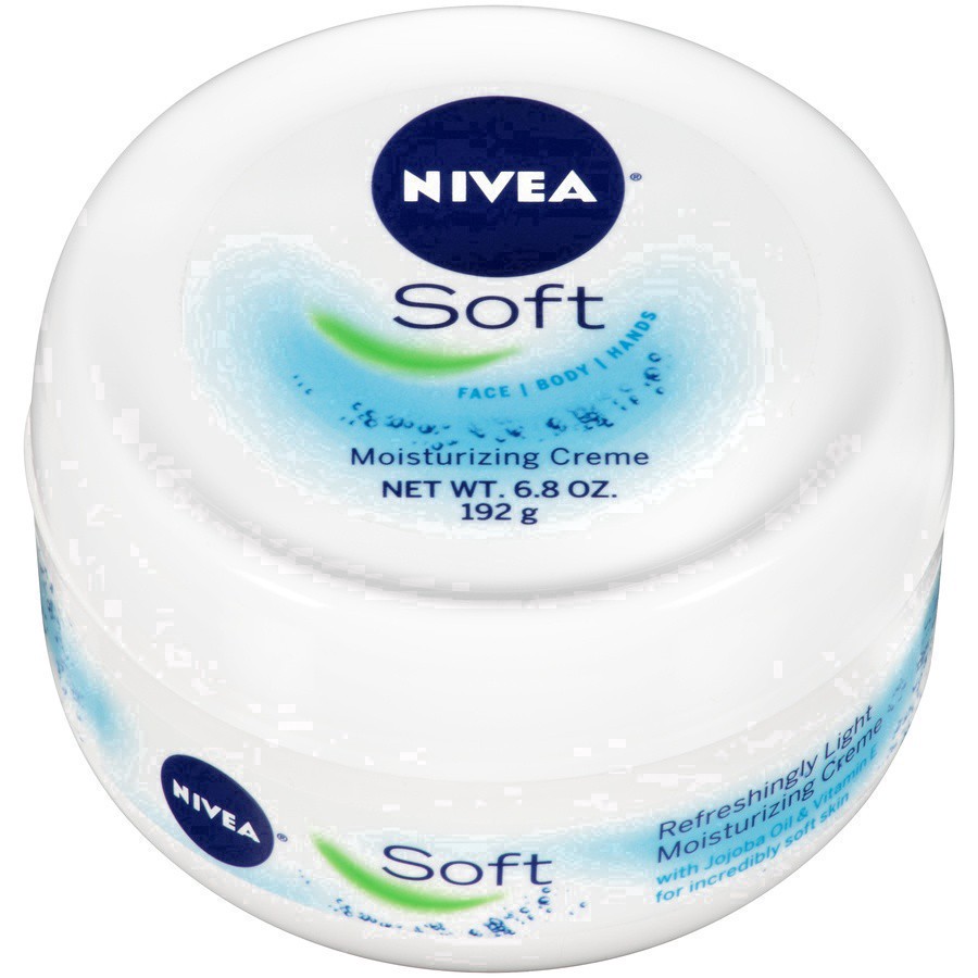 slide 10 of 65, Nivea Soft Moisturizing Crème Body, Face and Hand Cream Scented - 6.8oz, 6.8 oz