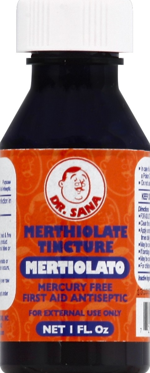 slide 1 of 3, Dr. Sana Merthiolate Tincture 1 oz, 1 oz