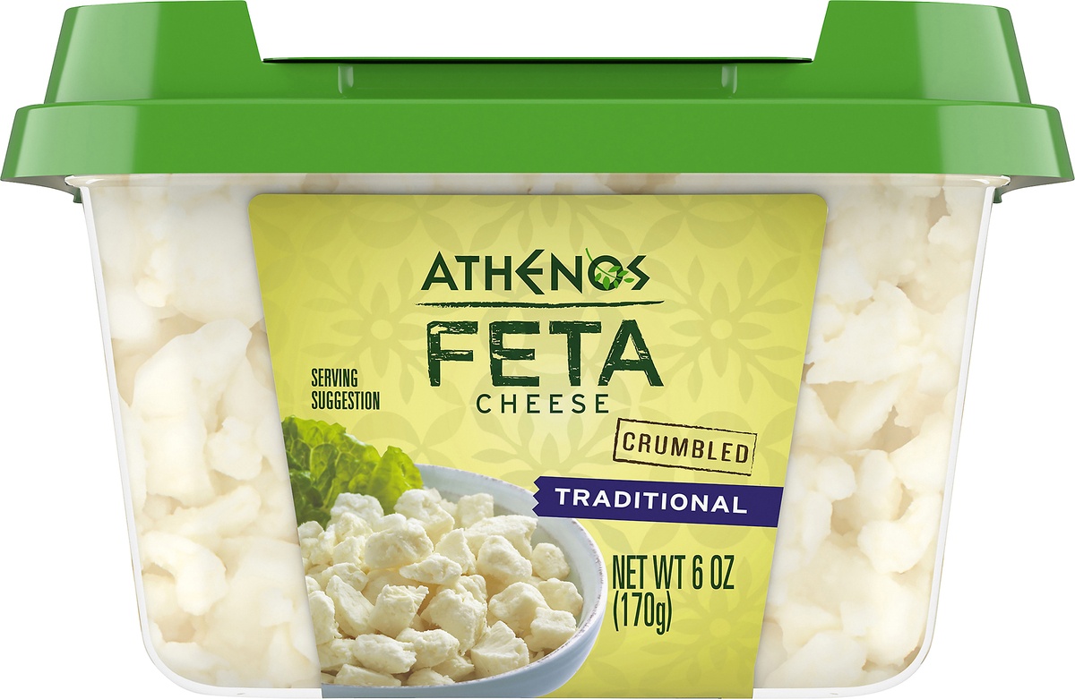 slide 9 of 11, Athenos Traditional Crumbled Feta Cheese, 6 oz