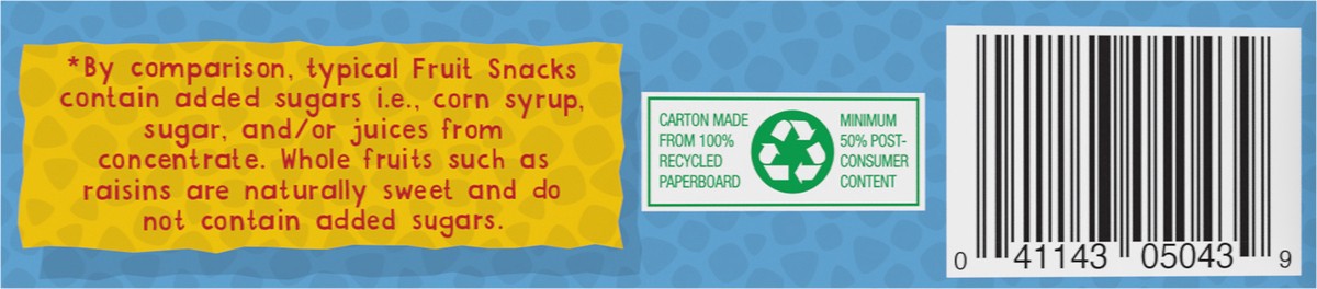slide 2 of 7, Sun-Maid Fruity Raisin Snacks Sour Blue Raspberry 7-Count Box/.7oz Pouches, 7 ct