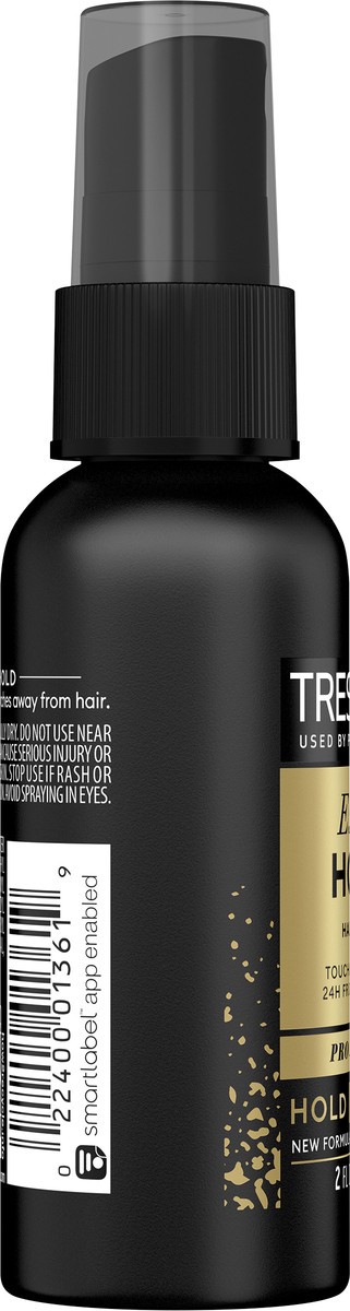 slide 7 of 9, TRESemmé Extra Hold Travel Size Hairspray for 24-Hour Frizz Control - 2 fl oz, 2 fl oz