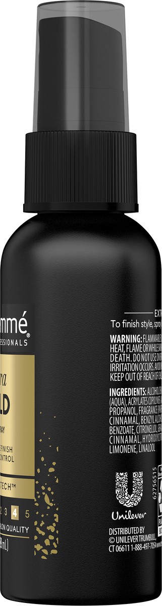 slide 6 of 9, TRESemmé Extra Hold Travel Size Hairspray for 24-Hour Frizz Control - 2 fl oz, 2 fl oz