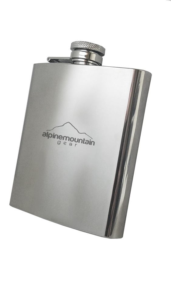 slide 1 of 1, Alpine Mountain Gear Stainless Steel Flask, 8 fl oz