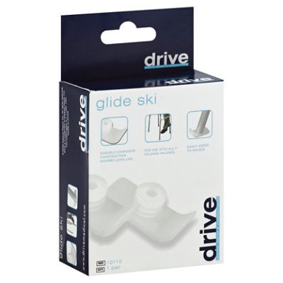 slide 1 of 1, Drive Medical Glide Ski - White, 2 ct