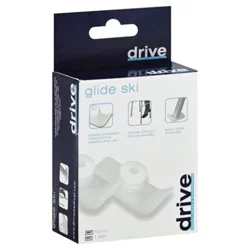 Drive White Glides Ski Medical Walker 1 ea