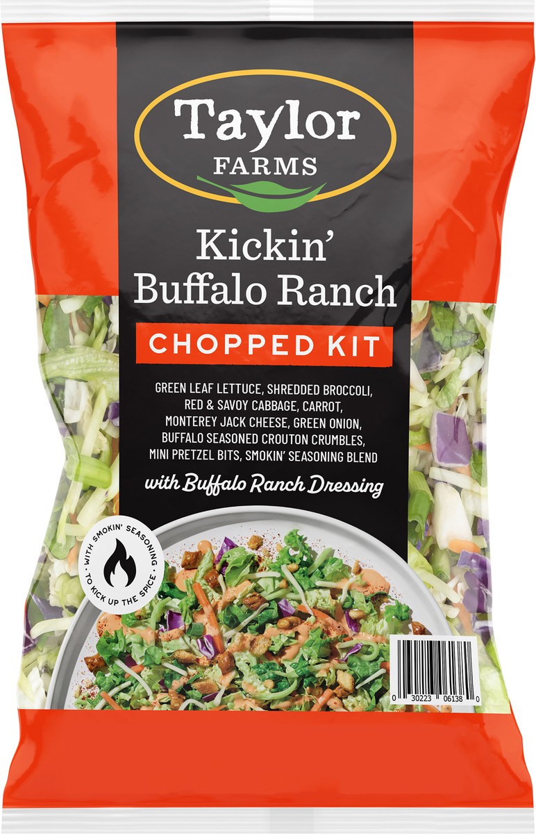 slide 3 of 8, Taylor Farms Kickin Buffalo Ranch Chopped Salad Kit - 12.07 Oz, 12.07 oz