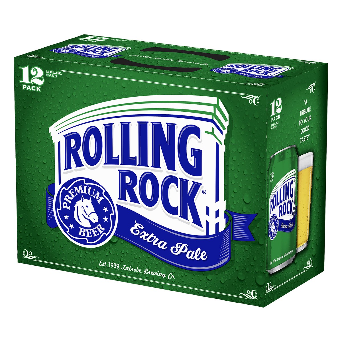 slide 5 of 8, Rolling Rock Extra Pale Beer 12 ea, 12 ct; 12 oz