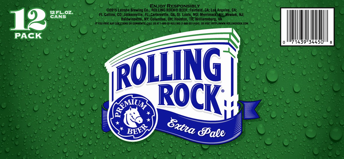 slide 7 of 8, Rolling Rock Extra Pale Beer 12 ea, 12 ct; 12 oz