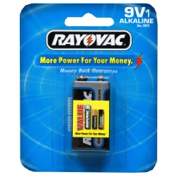 Rayovac Alkaline Battery, 9V
