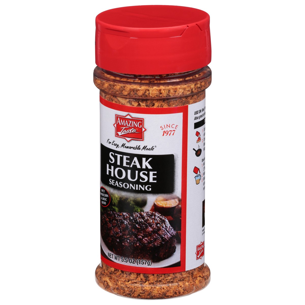 slide 9 of 11, Amazing Taste Steakhouse Seasoning Shaker, 5.5 oz