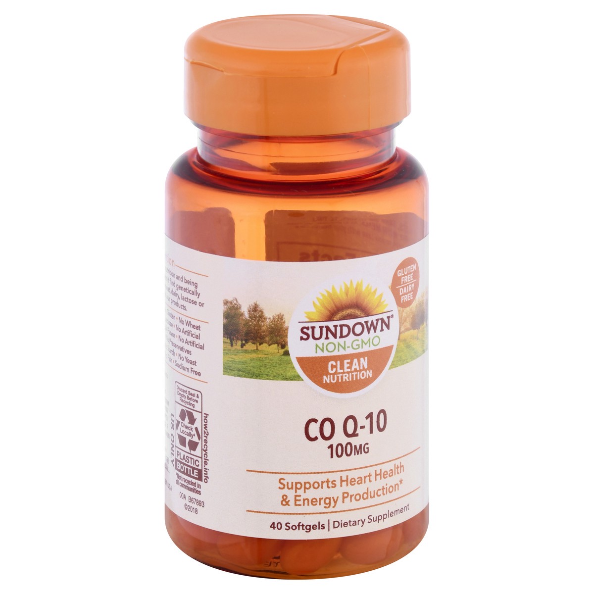 slide 2 of 12, Sundown Non-GMO 100 mg Softgels Co Q-10 40 ea, 40 ct