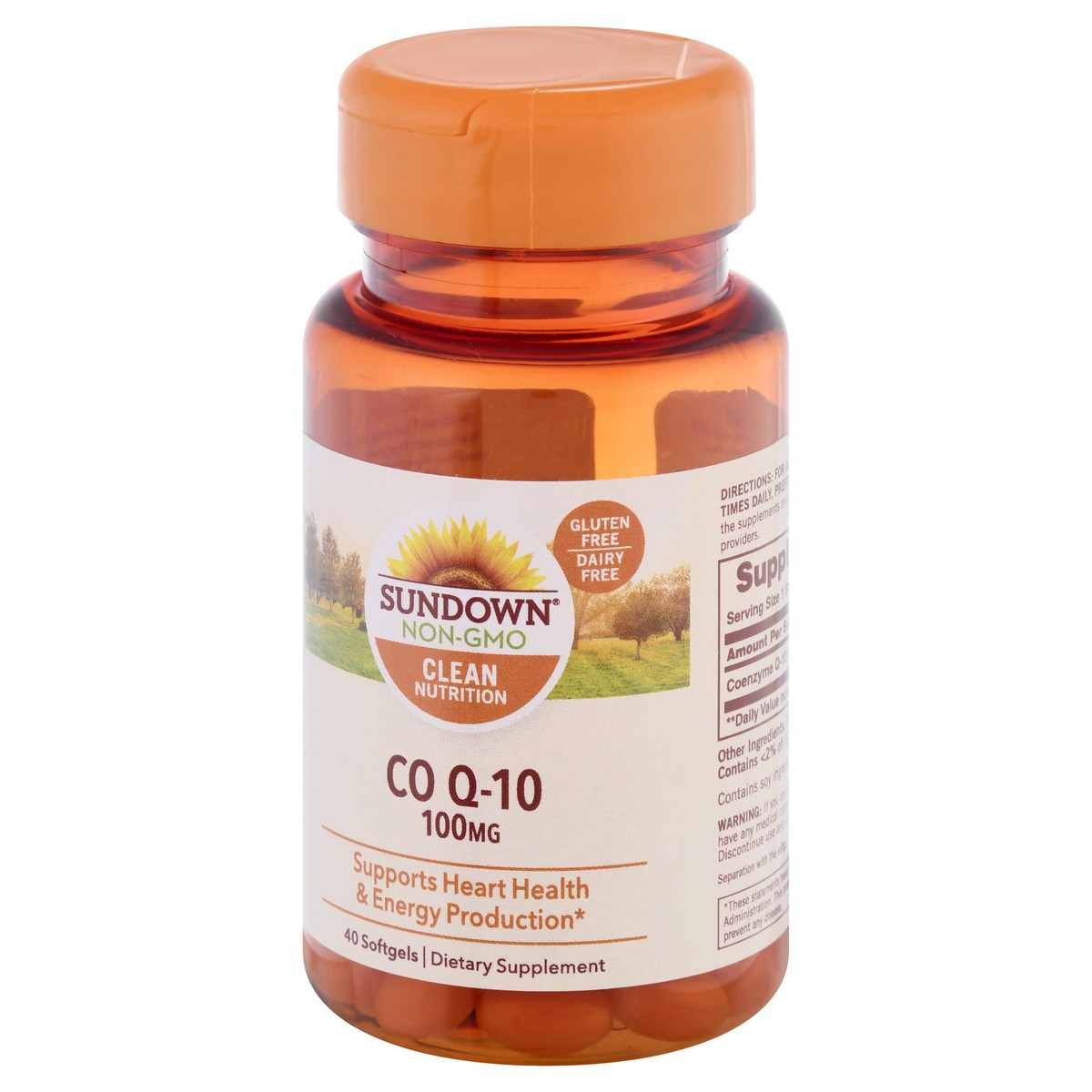 slide 3 of 12, Sundown Non-GMO 100 mg Softgels Co Q-10 40 ea, 40 ct