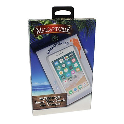 slide 1 of 1, Margaritaville Waterproof Smart Phone Pouch with Compass, 1 ct