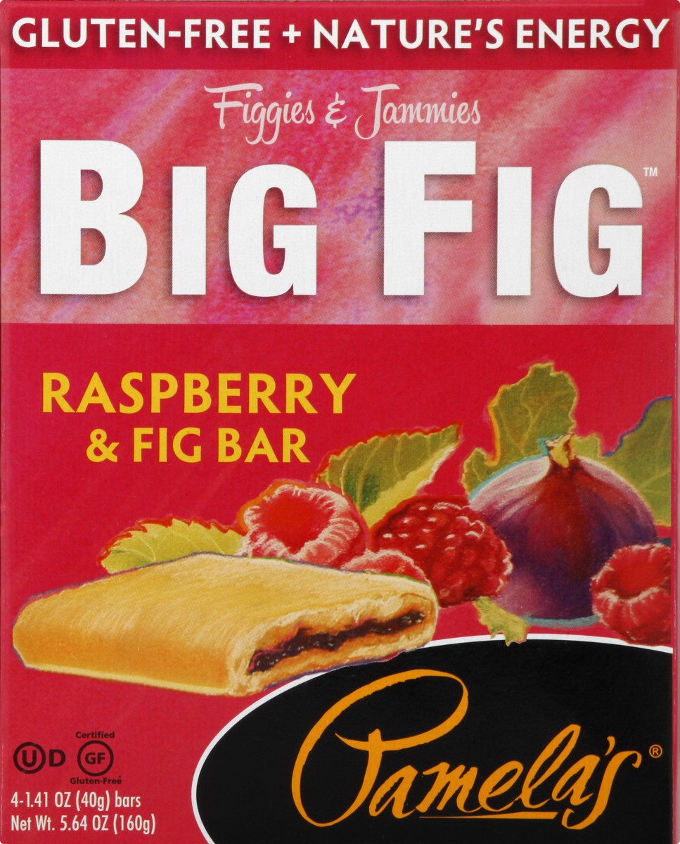 slide 4 of 13, Pamela's Raspberry & Fig Bars 4 ea, 4 ct