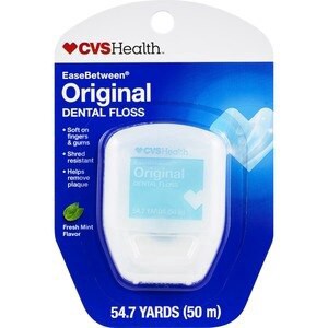 slide 1 of 1, CVS Health Easebetween Original Dental Floss, Fresh Mint, 50 M, 1 ct