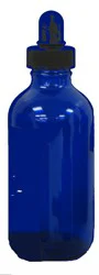 Wyndmere Naturals Glass Bottle Cobalt Blue
