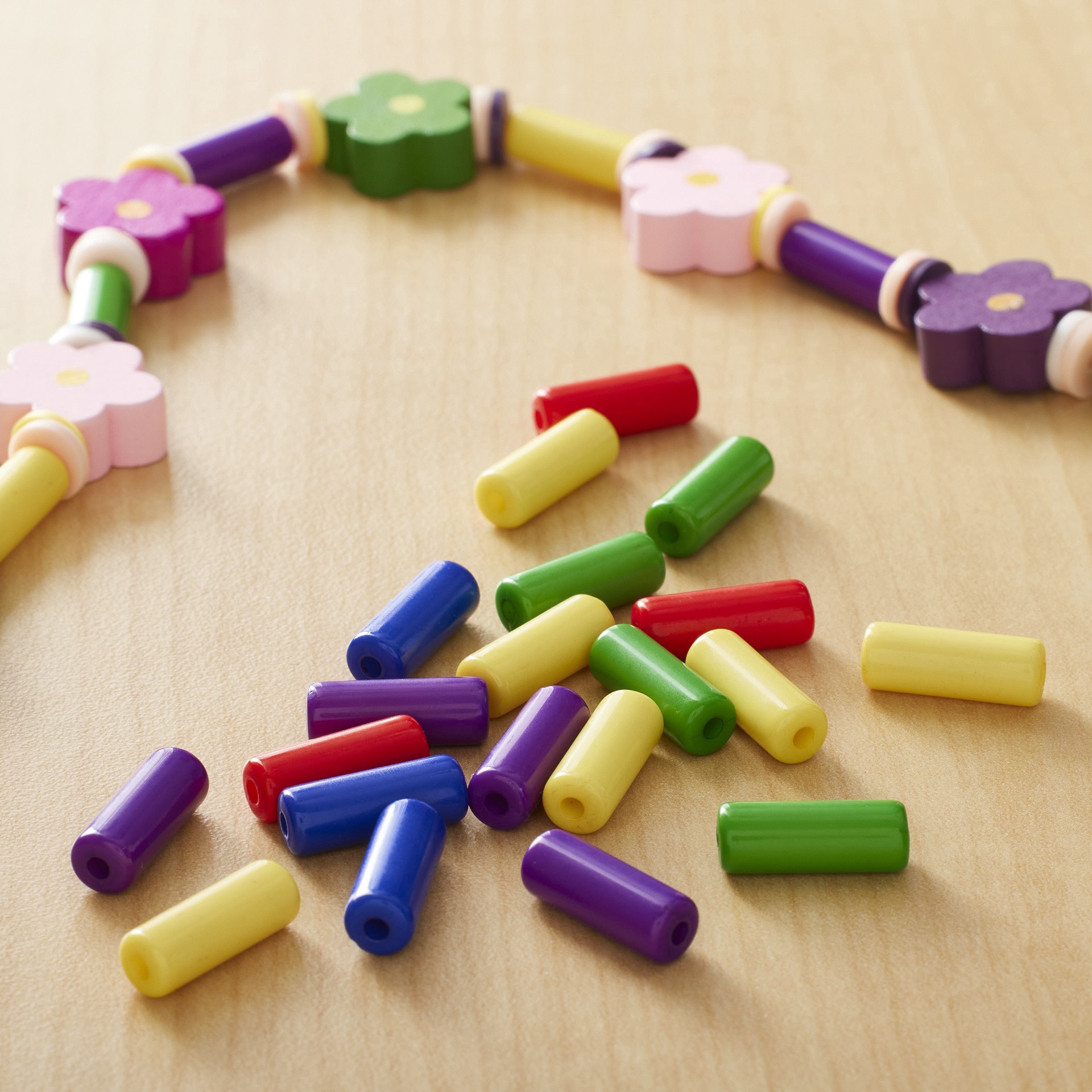 slide 3 of 4, Rainbow Plastic Tube Beads By Creatology, 12.5mm X 5mm, 12.5mm