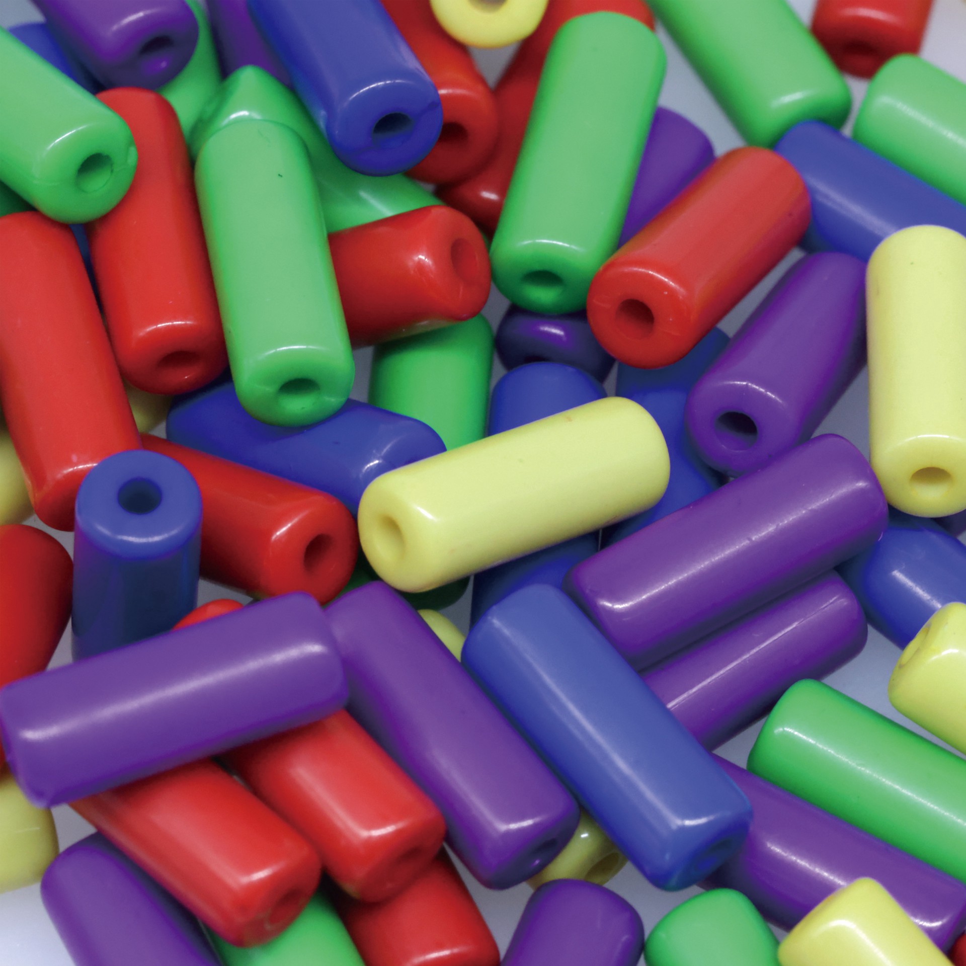 slide 4 of 4, Rainbow Plastic Tube Beads By Creatology, 12.5mm X 5mm, 12.5mm