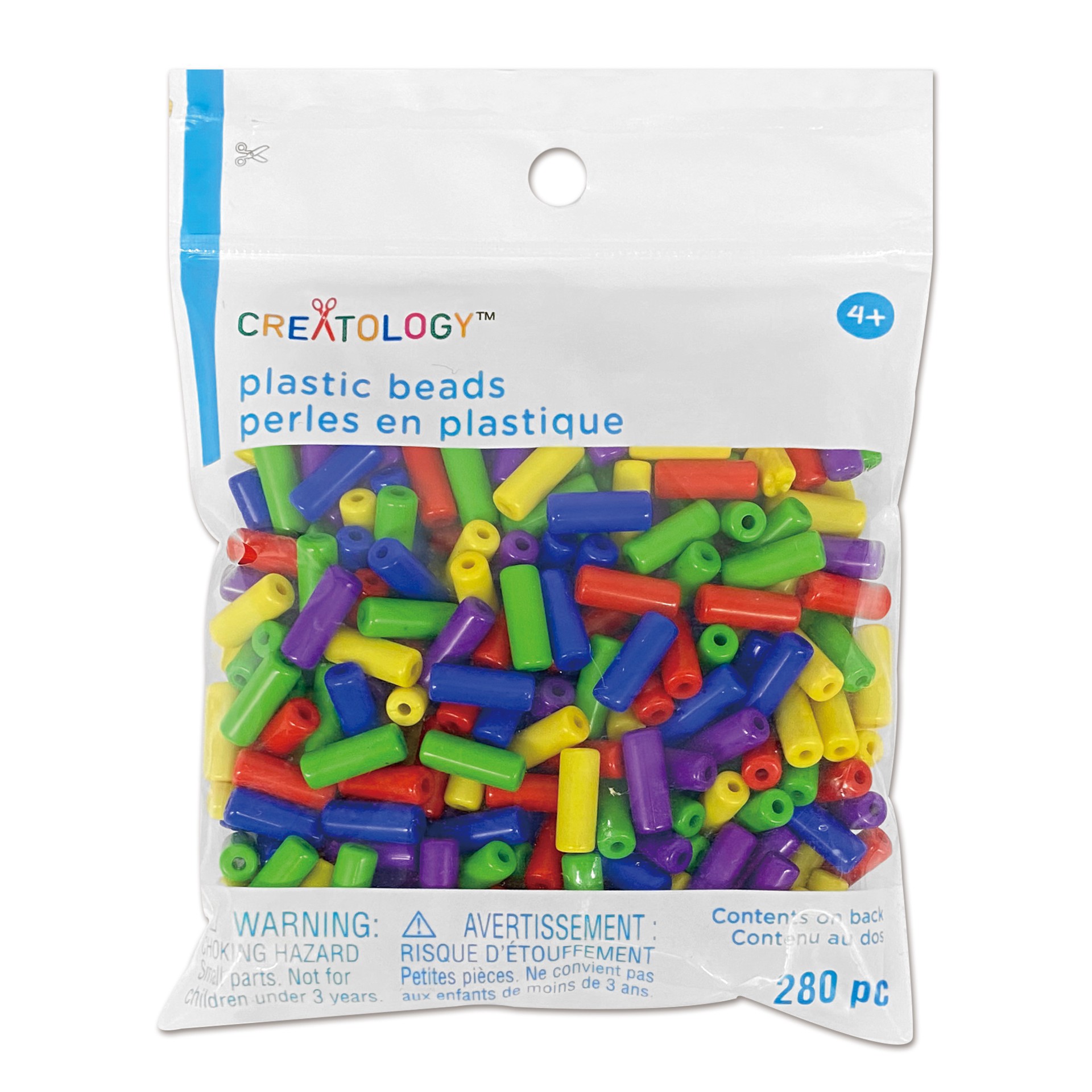 slide 2 of 4, Rainbow Plastic Tube Beads By Creatology, 12.5mm X 5mm, 12.5mm