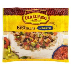 Old El Paso Flour Tortillas for Burritos, Meal Prep, 8 Ct, 11 oz