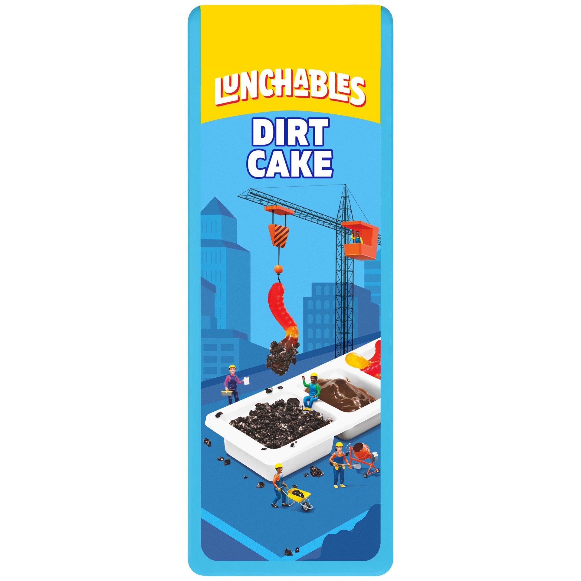 slide 1 of 5, Lunchables Dirt Cake with Gummy Worms, Chocolate Creme Frosting and Chocolate Cookie Crumbs, 1.95 oz Tray, 1.95 oz