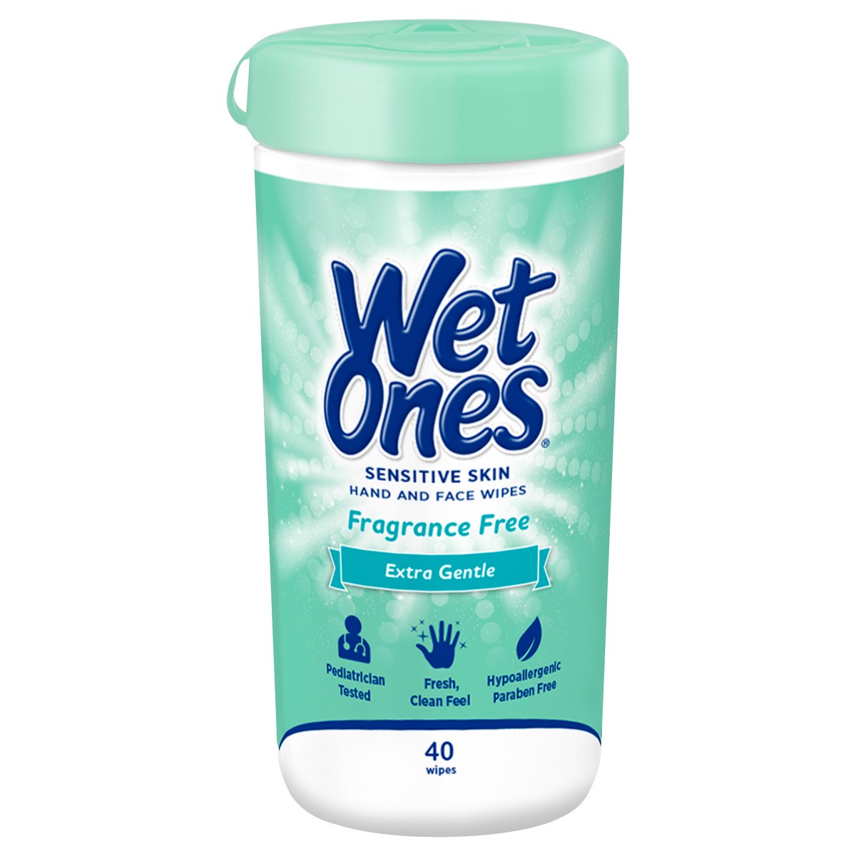 slide 1 of 57, Wet Ones Sensitive Skin Hand Wipes Canister - 40 Count, 40 ct