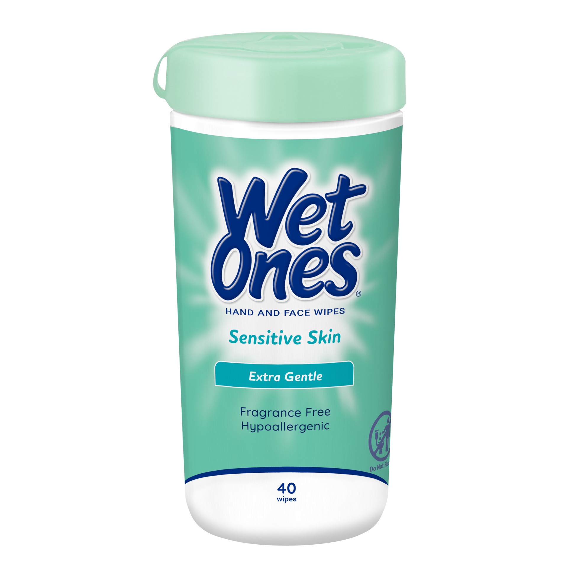 slide 1 of 57, Wet Ones Sensitive Skin Hand Wipes Canister - 40 Count, 40 ct