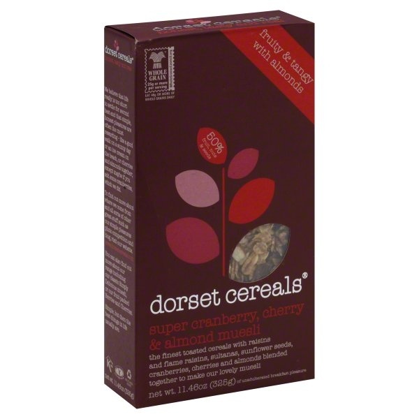 slide 1 of 1, Dorset Cereals Super Cranberry, Cherry, Almond Museli, 11.46 oz