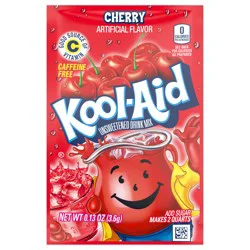 Kool-Aid Unsweetened Cherry Powdered Soft Drink Mix, 0.13 oz Packet