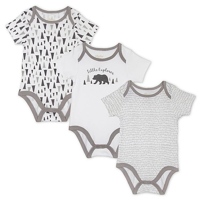 slide 1 of 1, Sterling Baby Newborn Bears Bodysuits, 3 ct