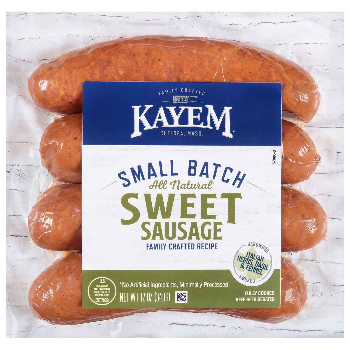 slide 5 of 13, Kayem Sweet Italian Style Sausage 12 oz, 12 oz