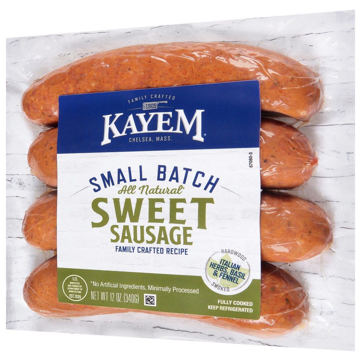 slide 7 of 13, Kayem Sweet Italian Style Sausage 12 oz, 12 oz