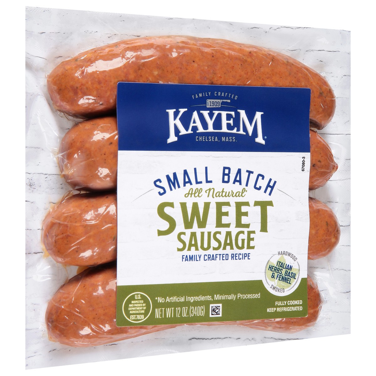 slide 10 of 13, Kayem Sweet Italian Style Sausage 12 oz, 12 oz