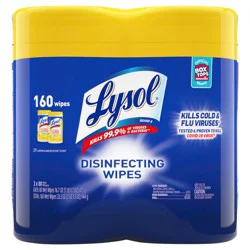 LYSOL Disinfecting Wipes - Lemon & Lime Blossom 3/(2x80) ct.